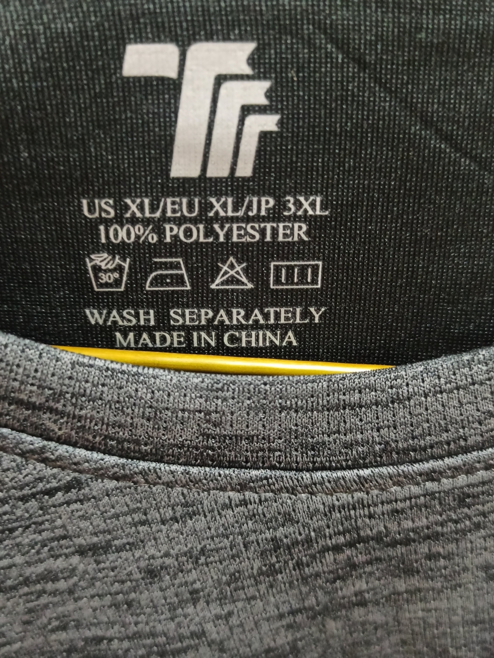 Men's Grey Performance Polyester Shirt - Unbranded